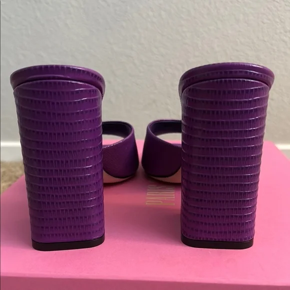 Paris Texas Women's Purple Lizard Anja Mule - Picture 5 of 7